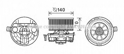 AVA QUALITY COOLING rt8574 -  Электродвигатель, вентиляция салона
